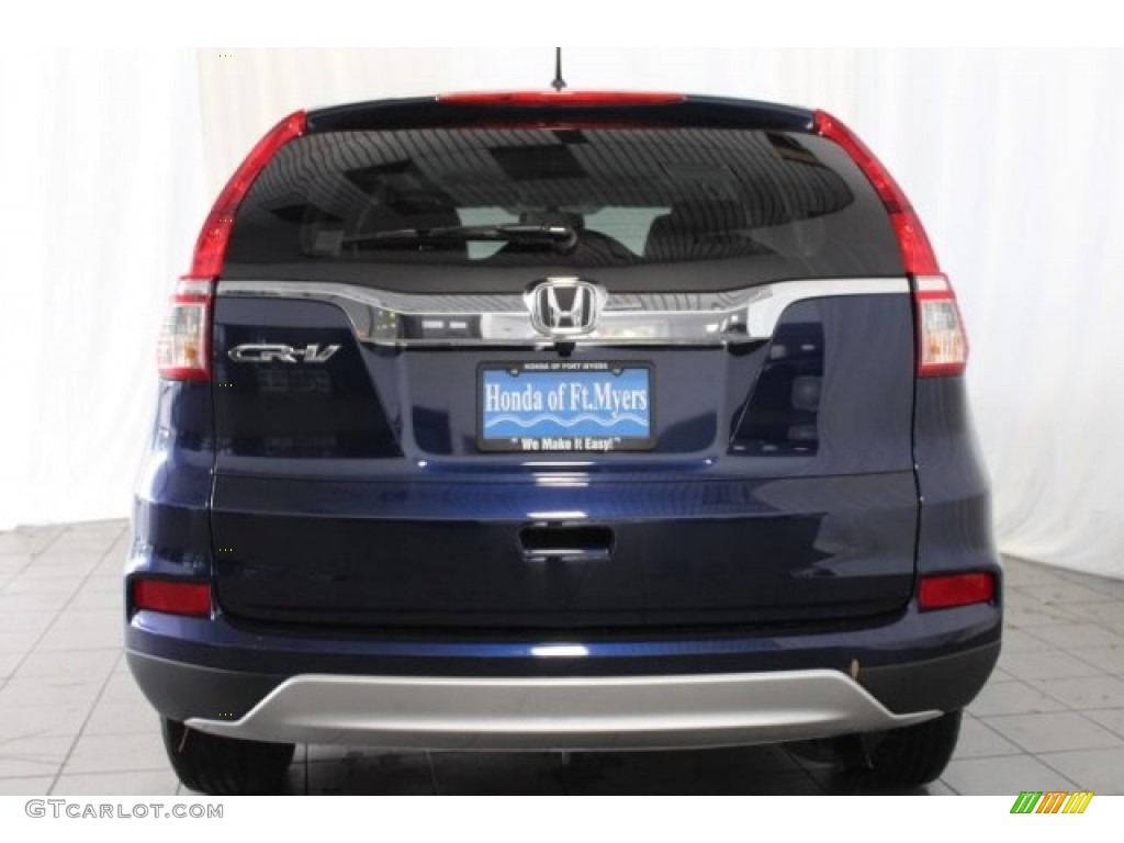 2015 CR-V EX - Obsidian Blue Pearl / Gray photo #5