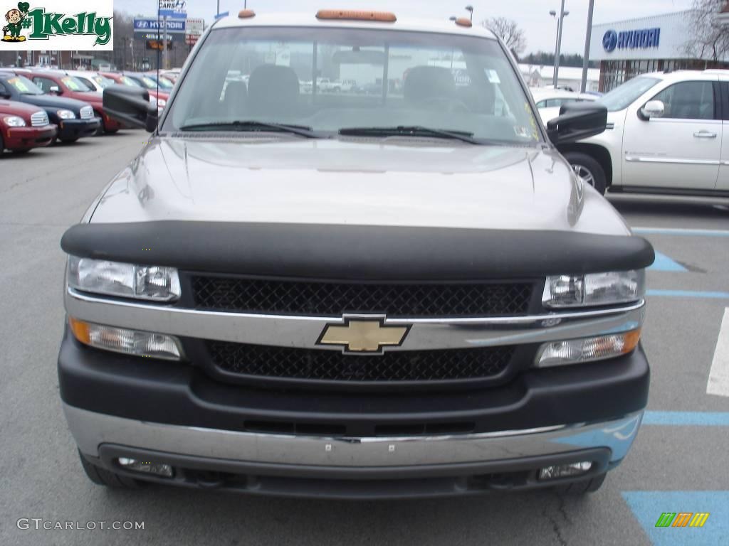 2001 Silverado 3500 LS Regular Cab 4x4 Dually - Light Pewter Metallic / Graphite photo #12