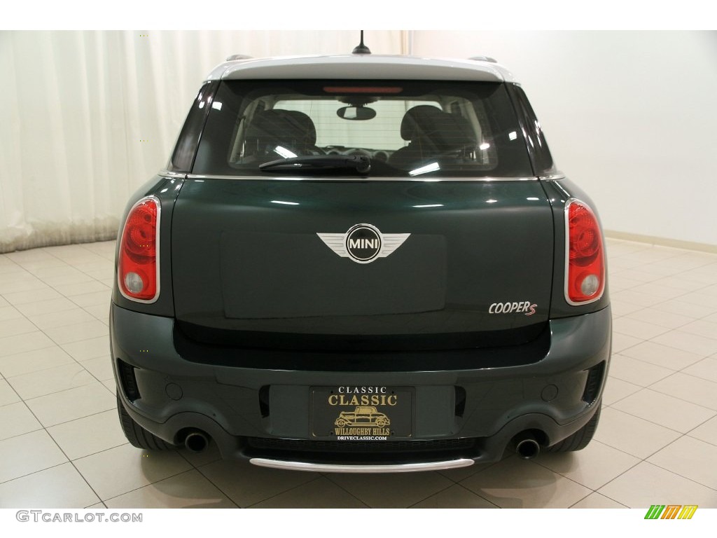 2012 Cooper S Countryman All4 AWD - Oxford Green Metallic / Gravity Carbon Black Leather photo #19