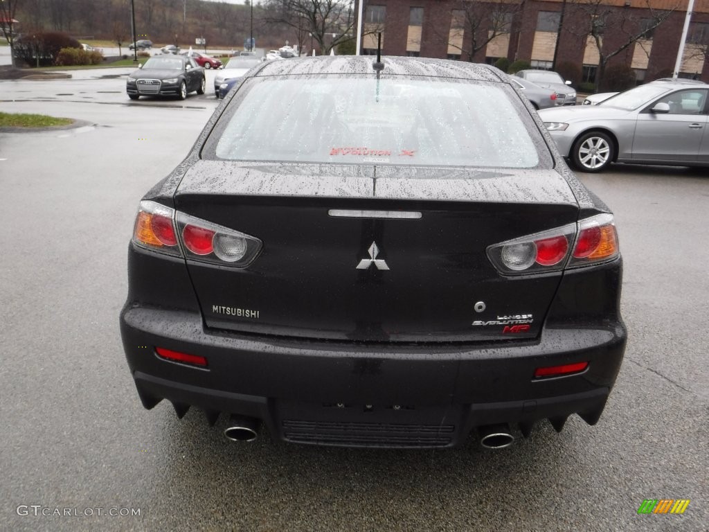 2014 Lancer Evolution MR - Phantom Black Pearl / Black photo #13