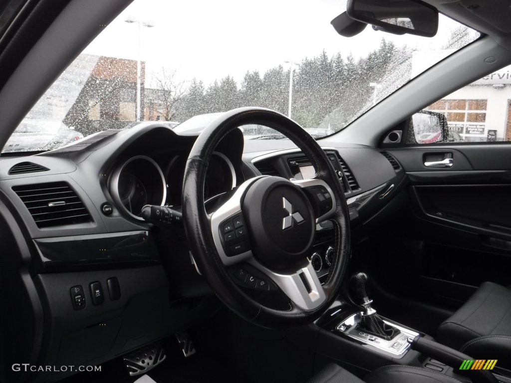2014 Lancer Evolution MR - Phantom Black Pearl / Black photo #21