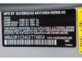A83: Glacier Silver Metallic 2016 BMW 4 Series 435i Coupe Color Code