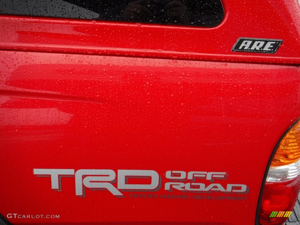 2001 Tacoma V6 TRD Double Cab 4x4 - Radiant Red / Oak Beige photo #8