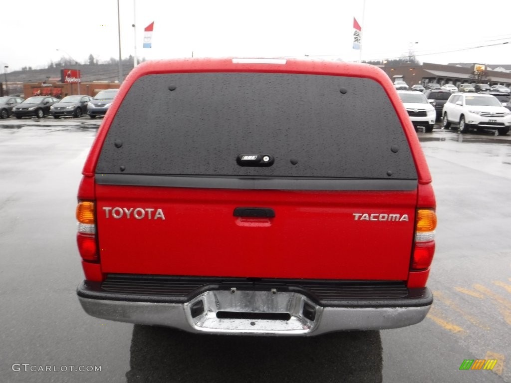 2001 Tacoma V6 TRD Double Cab 4x4 - Radiant Red / Oak Beige photo #10