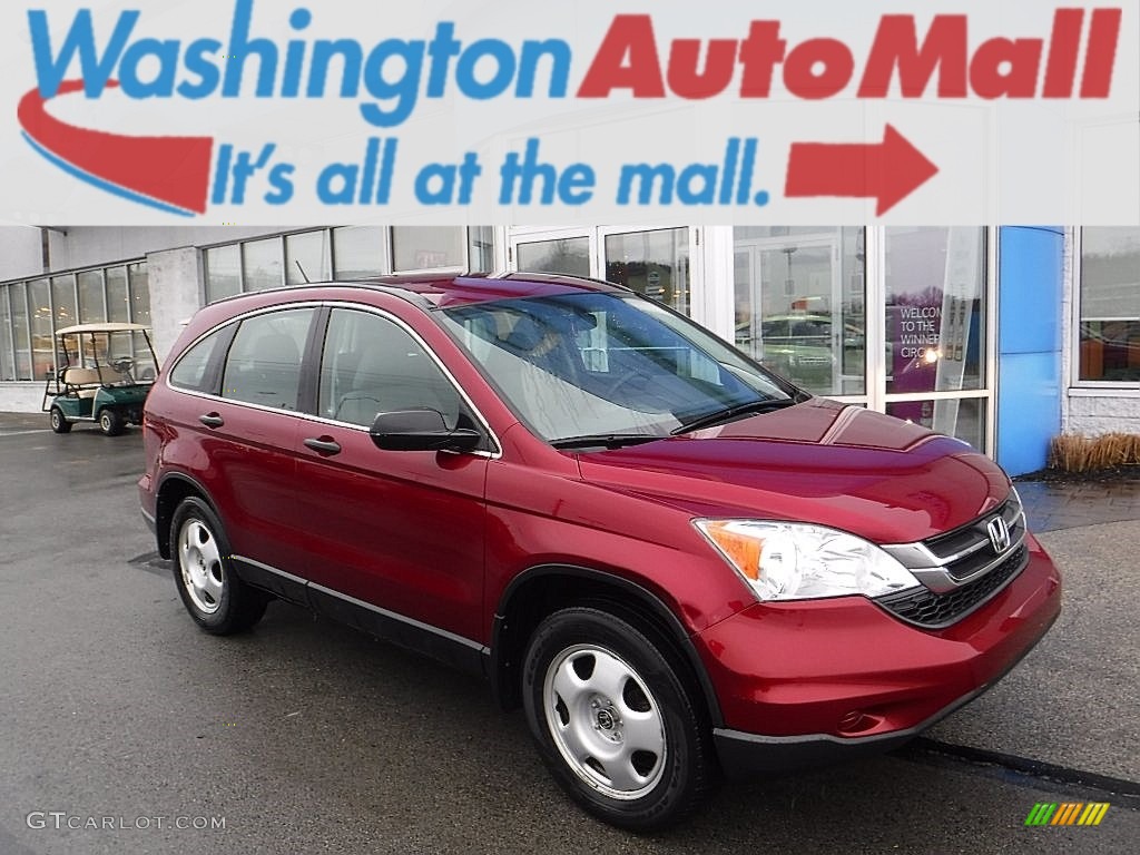 2011 CR-V LX 4WD - Tango Red Pearl / Gray photo #1