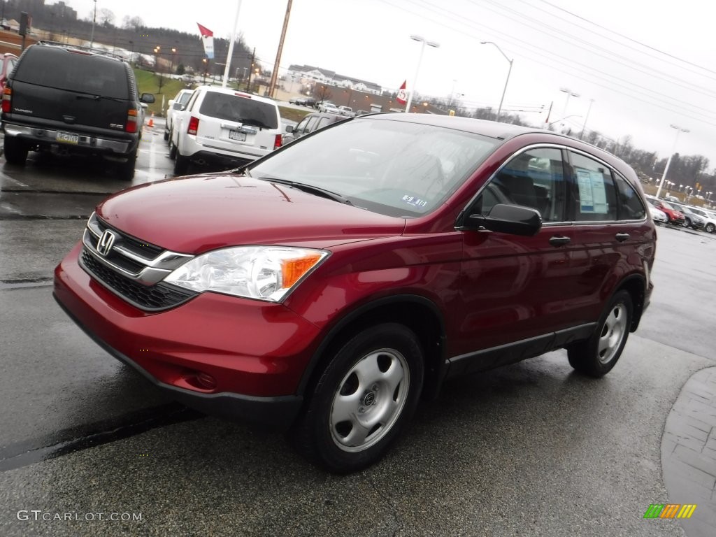 2011 CR-V LX 4WD - Tango Red Pearl / Gray photo #5