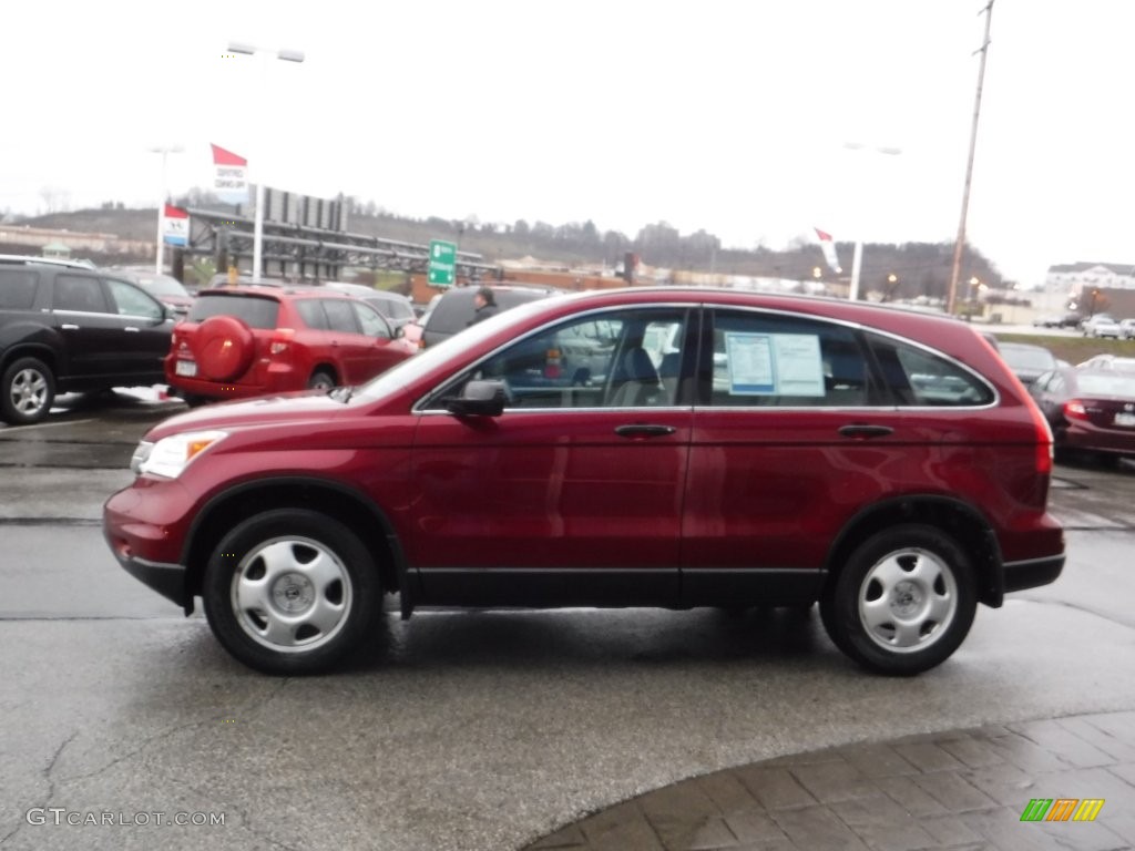 2011 CR-V LX 4WD - Tango Red Pearl / Gray photo #6