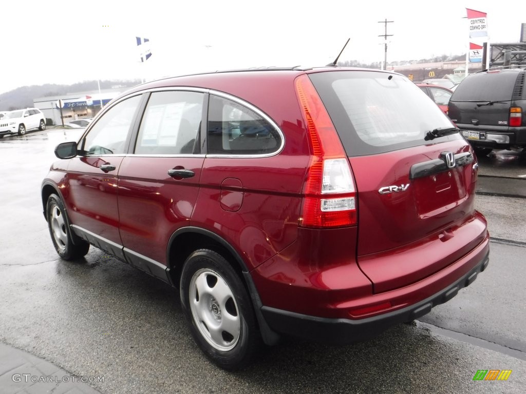 2011 CR-V LX 4WD - Tango Red Pearl / Gray photo #7