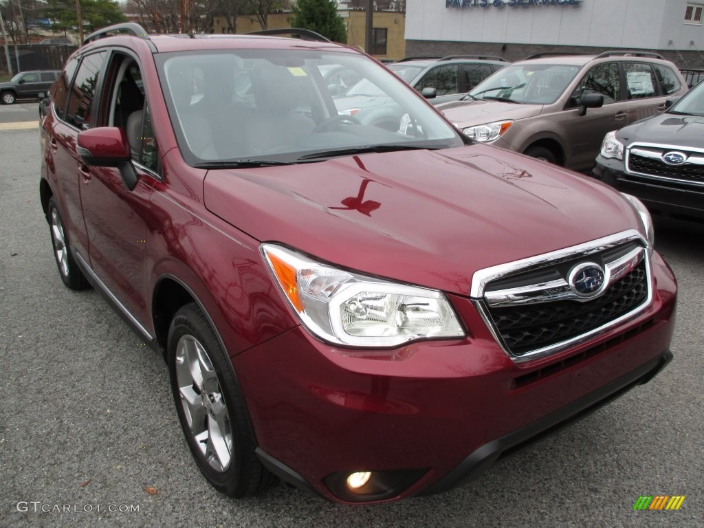 2016 Forester 2.5i Touring - Venetian Red Pearl / Gray photo #5