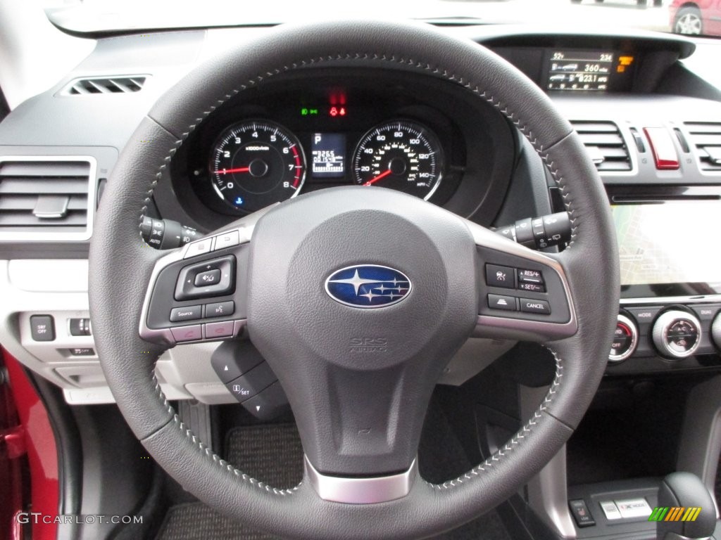 2016 Subaru Forester 2.5i Touring Gray Steering Wheel Photo #109486439