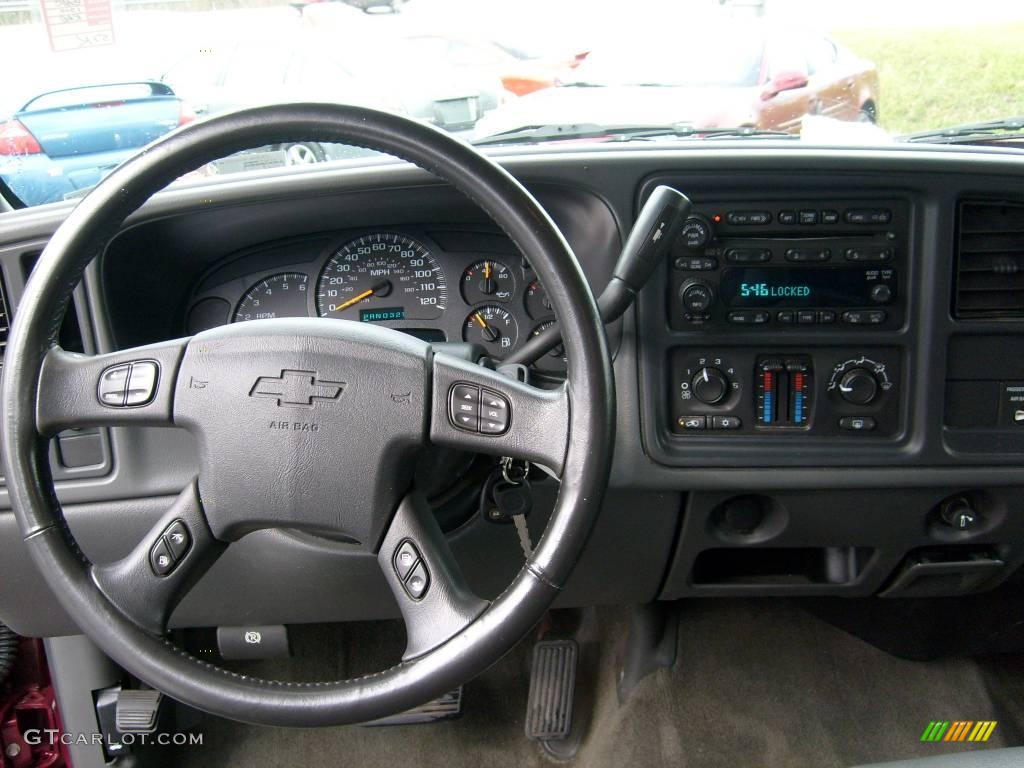 2004 Silverado 1500 LS Extended Cab - Sport Red Metallic / Dark Charcoal photo #12