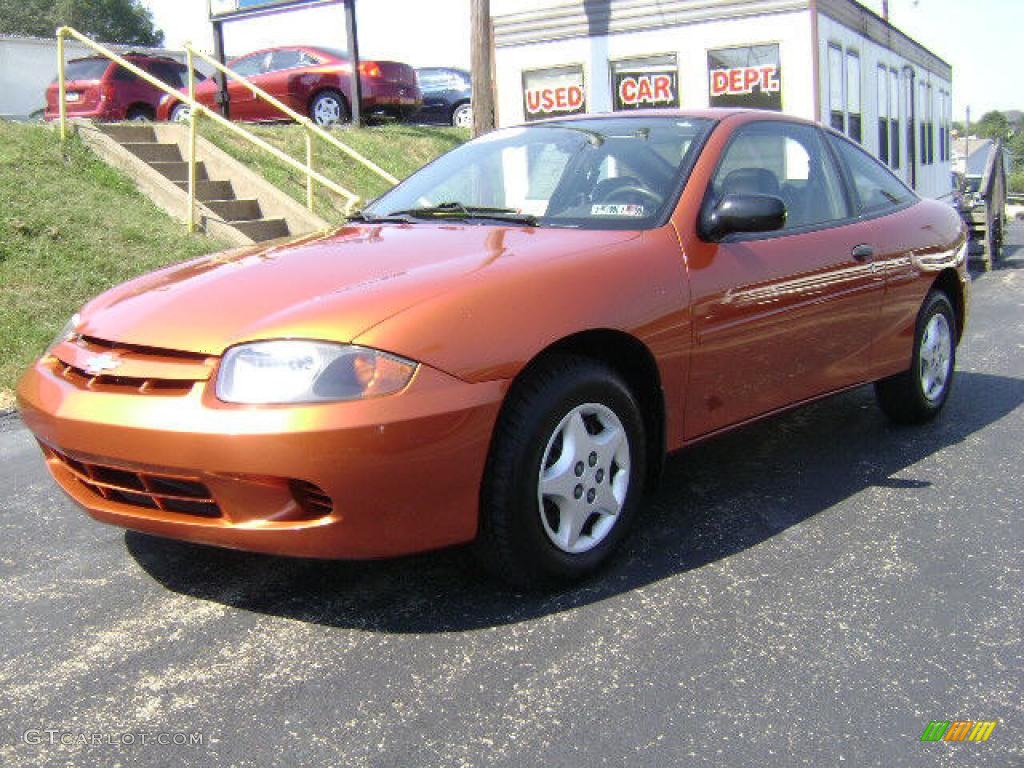 2005 Cavalier Coupe - Sunburst Orange Metallic / Neutral Beige photo #1