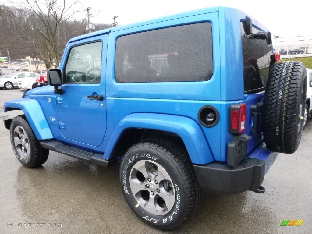 Hydro Blue Pearl 2016 Jeep Wrangler Sahara 4x4 Exterior Photo #109488830