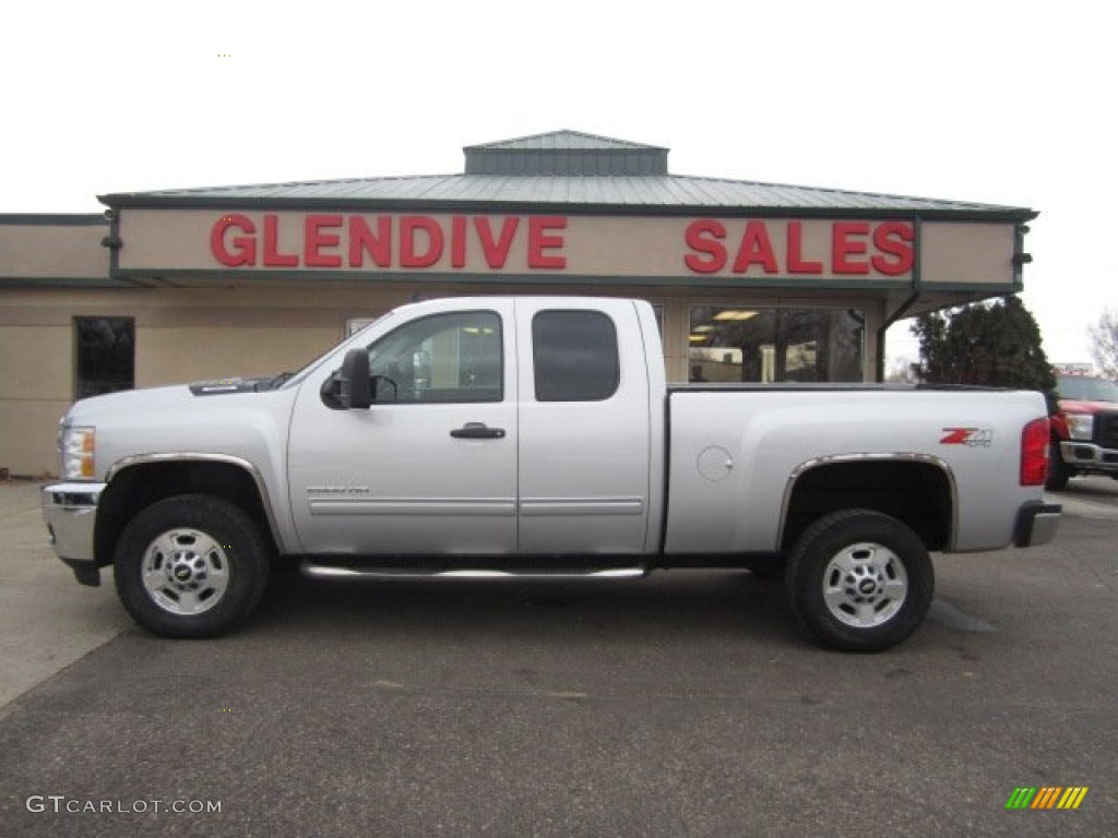2011 Silverado 2500HD LT Extended Cab 4x4 - Sheer Silver Metallic / Light Titanium/Ebony photo #5