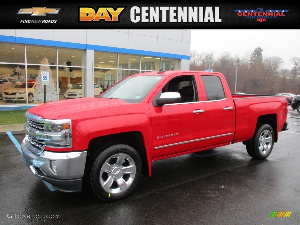 2016 Silverado 1500 LTZ Double Cab 4x4 - Red Hot / Jet Black photo #1