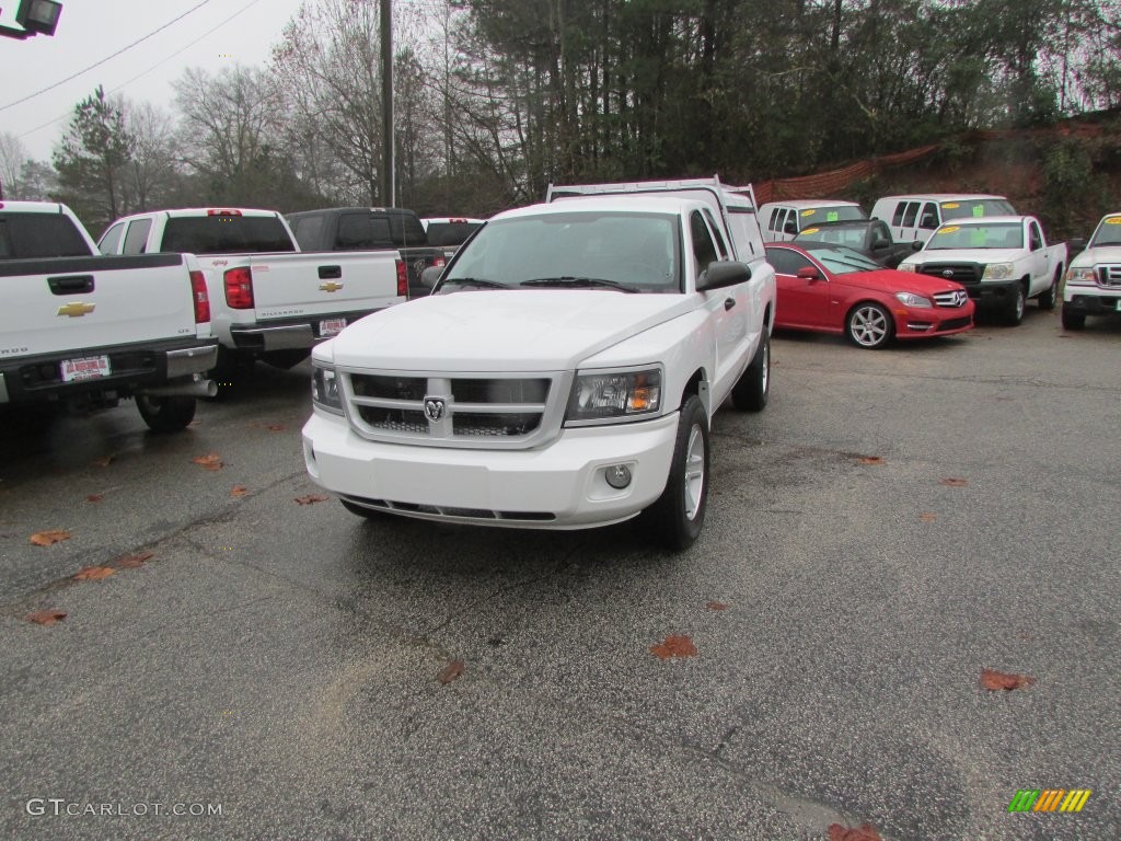 2011 Dakota Big Horn Extended Cab - Bright White / Dark Slate Gray/Medium Slate Gray photo #1