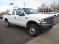 2002 Oxford White Ford F250 Super Duty XL SuperCab 4x4  photo #2