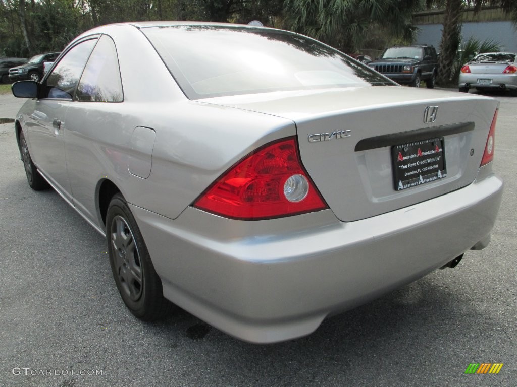 2004 Civic Value Package Coupe - Satin Silver Metallic / Black photo #6