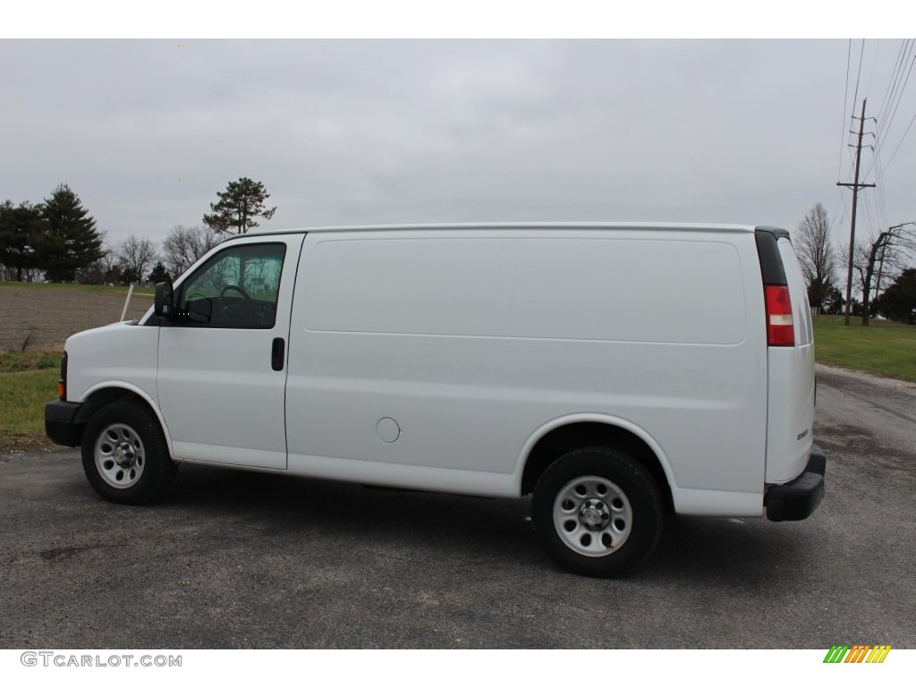 2009 Express 1500 Cargo Van - Summit White / Medium Pewter photo #3