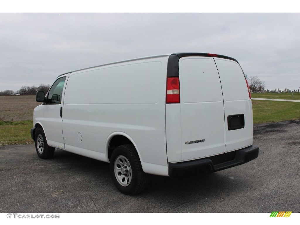 2009 Express 1500 Cargo Van - Summit White / Medium Pewter photo #4