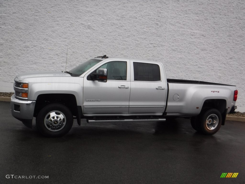 2016 Silverado 3500HD LTZ Crew Cab 4x4 Dual Rear Wheel - Silver Ice Metallic / Jet Black photo #2