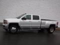 Silver Ice Metallic 2016 Chevrolet Silverado 3500HD LTZ Crew Cab 4x4 Dual Rear Wheel Exterior