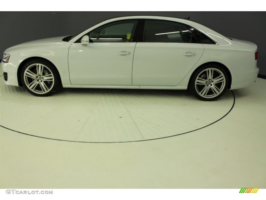 2016 A8 L 4.0T quattro - Glacier White Metallic / Black photo #6