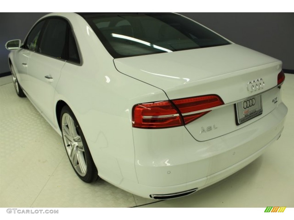 2016 A8 L 4.0T quattro - Glacier White Metallic / Black photo #7