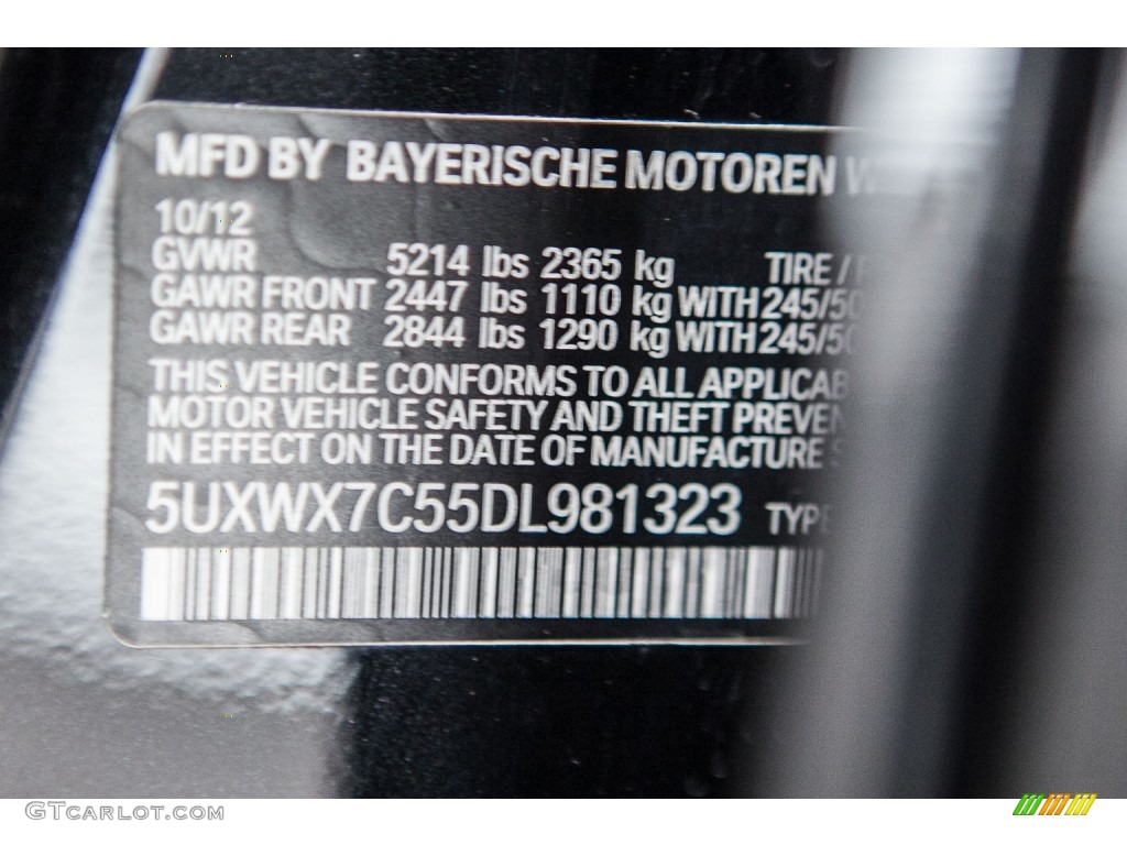 2013 X3 xDrive 35i - Black Sapphire Metallic / Oyster photo #21