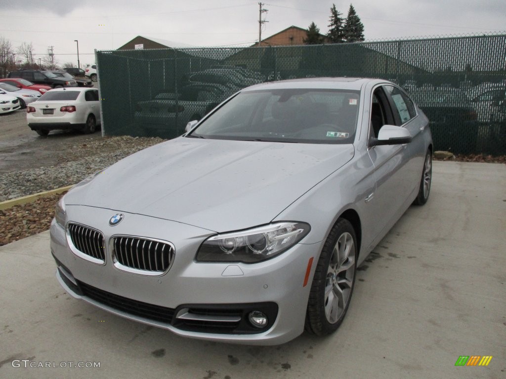 2016 5 Series 535i xDrive Sedan - Glacier Silver Metallic / Black photo #7