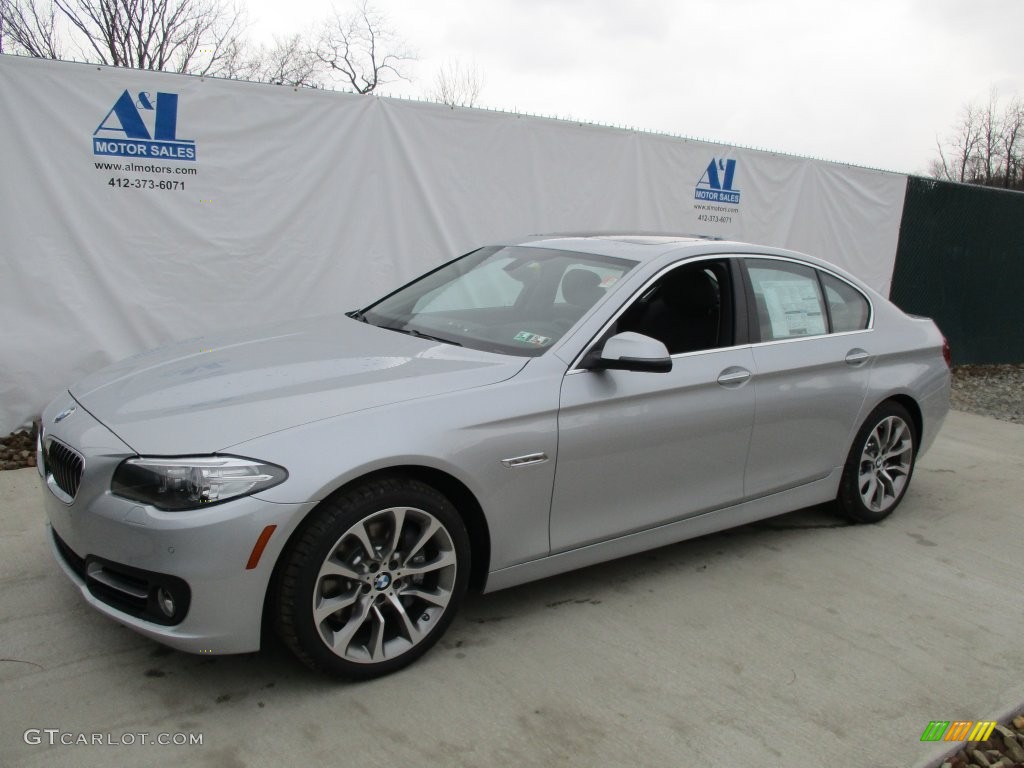 2016 5 Series 535i xDrive Sedan - Glacier Silver Metallic / Black photo #8