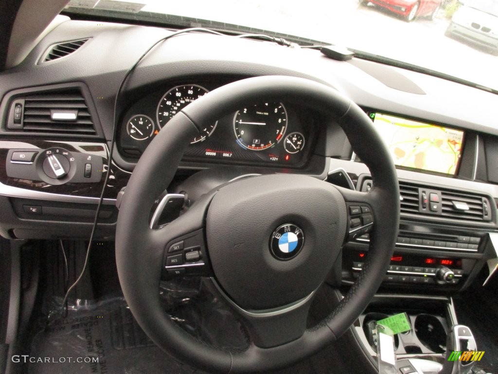 2016 5 Series 535i xDrive Sedan - Glacier Silver Metallic / Black photo #14