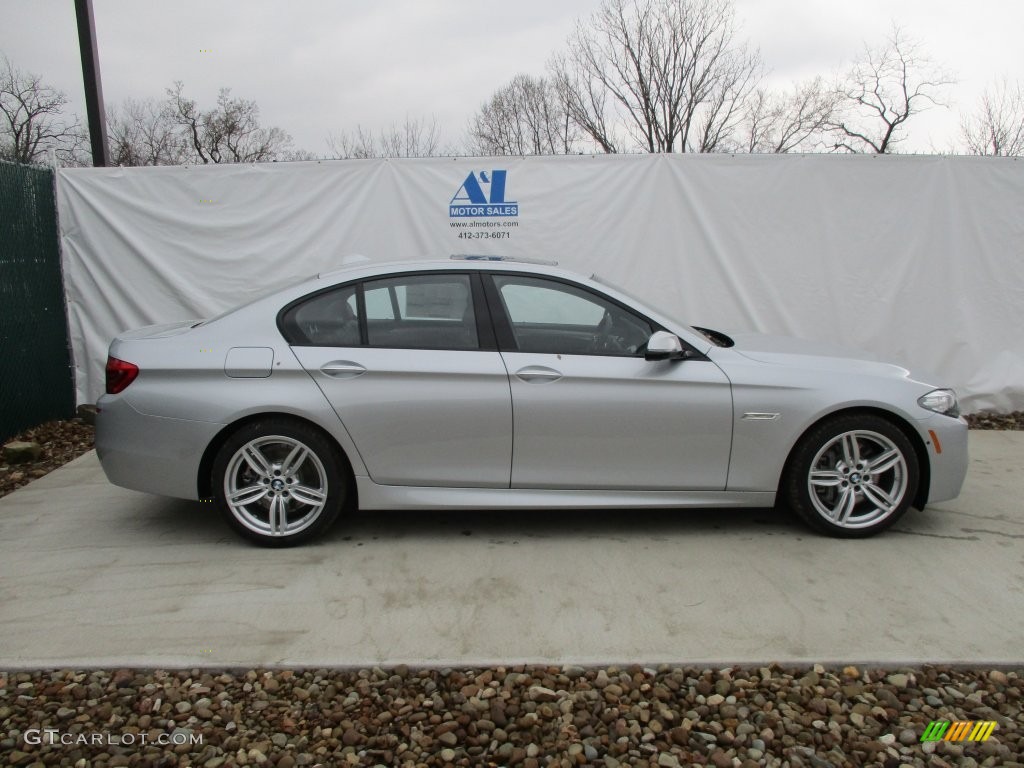 2016 5 Series 535i xDrive Sedan - Glacier Silver Metallic / Black photo #2