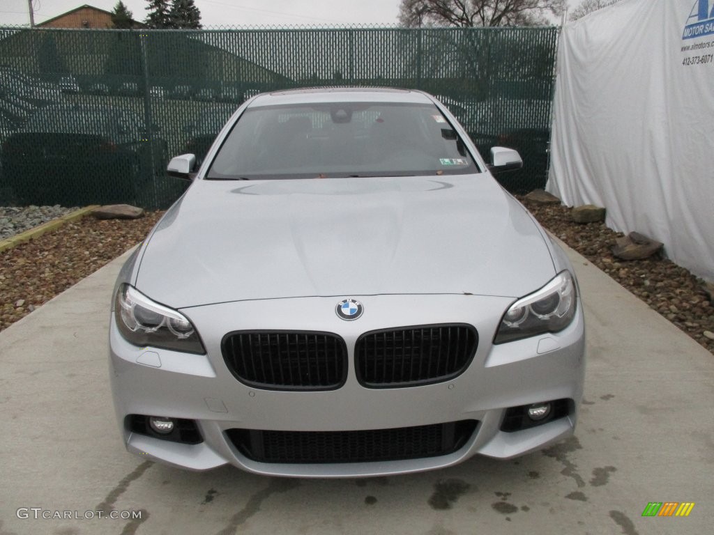 2016 5 Series 535i xDrive Sedan - Glacier Silver Metallic / Black photo #6