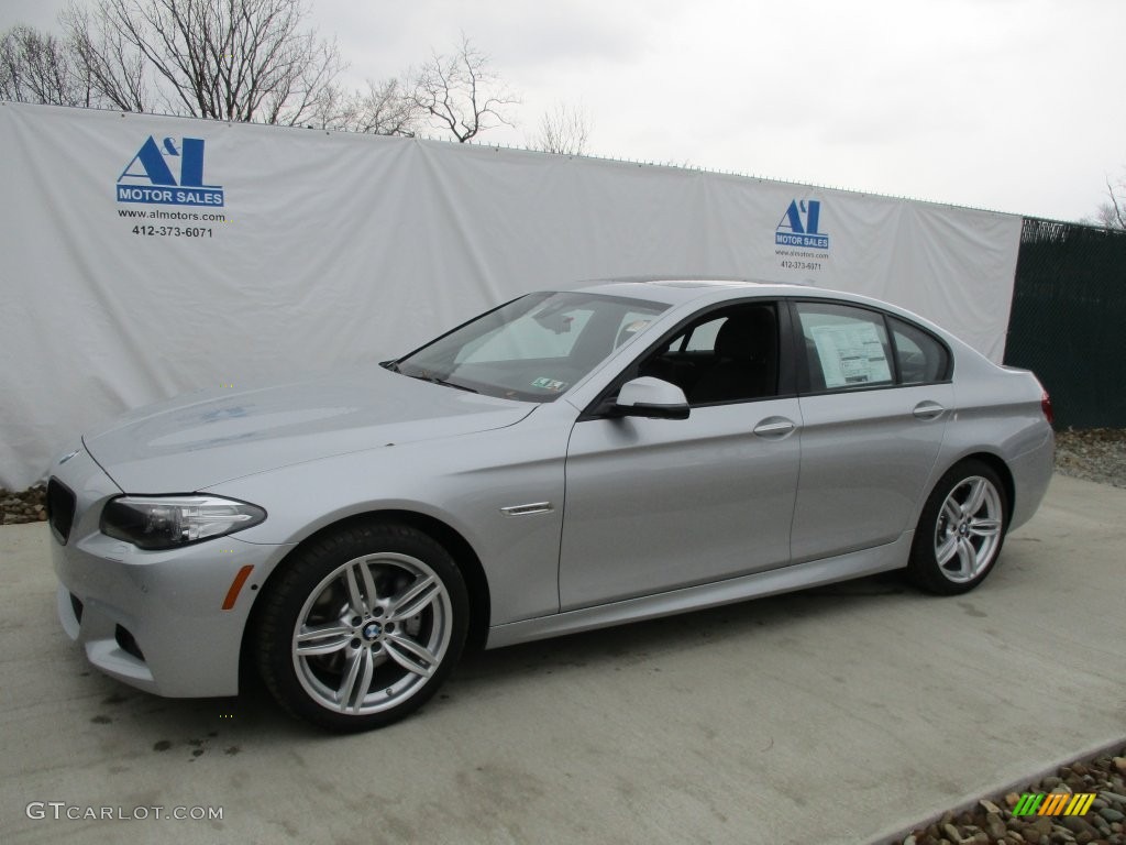 2016 5 Series 535i xDrive Sedan - Glacier Silver Metallic / Black photo #8