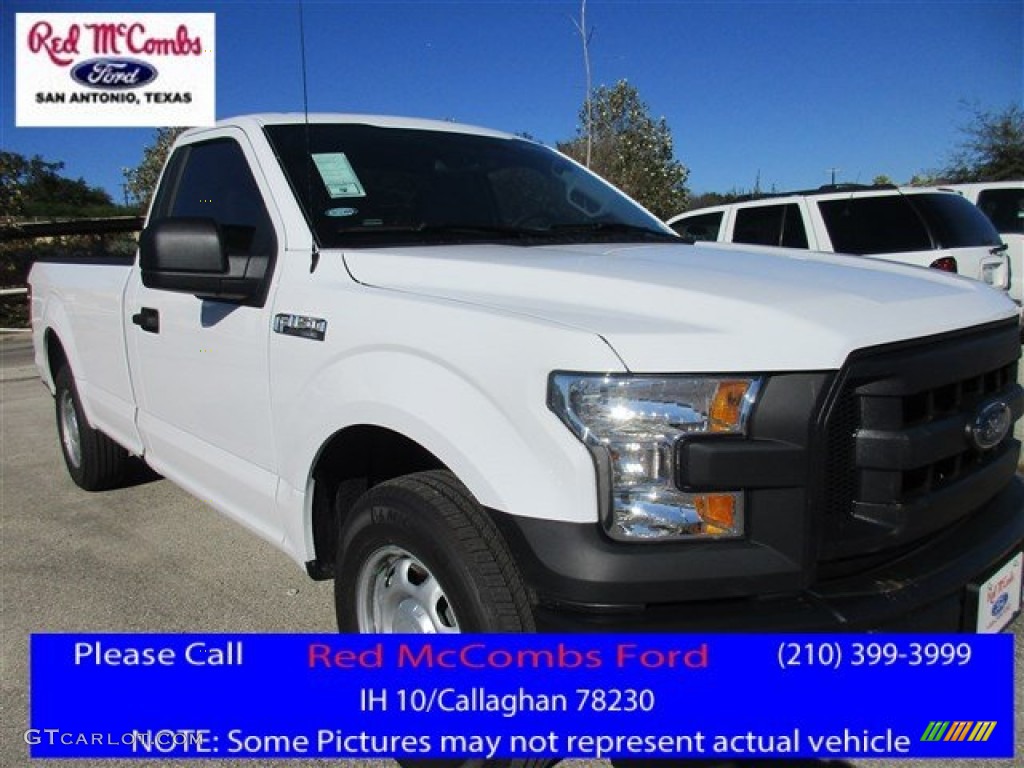 2016 F150 XL Regular Cab - Oxford White / Medium Earth Gray photo #1