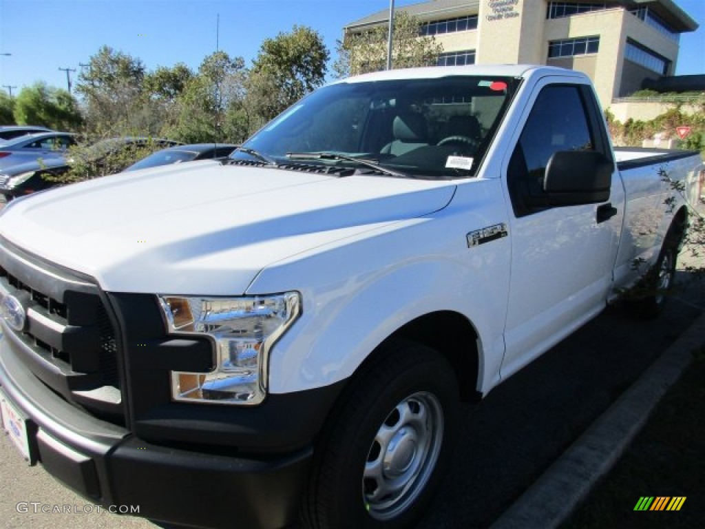 2016 F150 XL Regular Cab - Oxford White / Medium Earth Gray photo #2