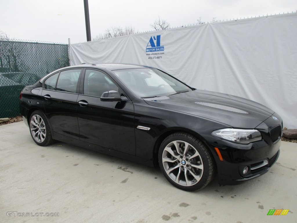 2016 5 Series 528i xDrive Sedan - Jet Black / Black photo #1