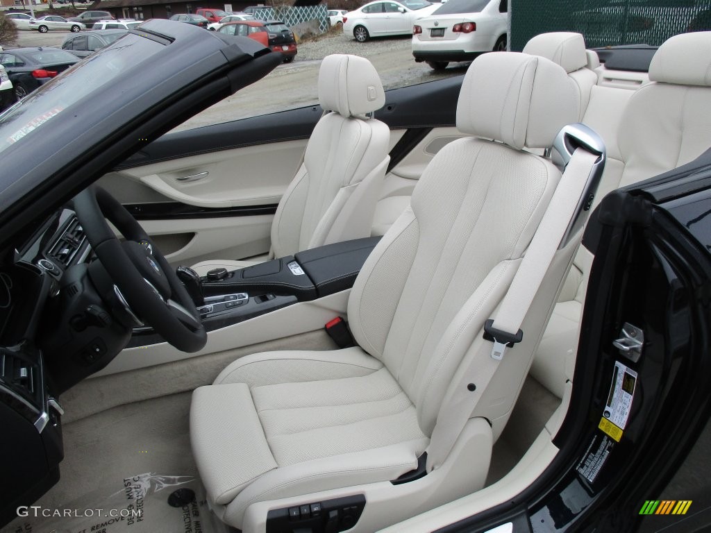 Ivory White Interior 2016 BMW 6 Series 640i xDrive Convertible Photo #109509414