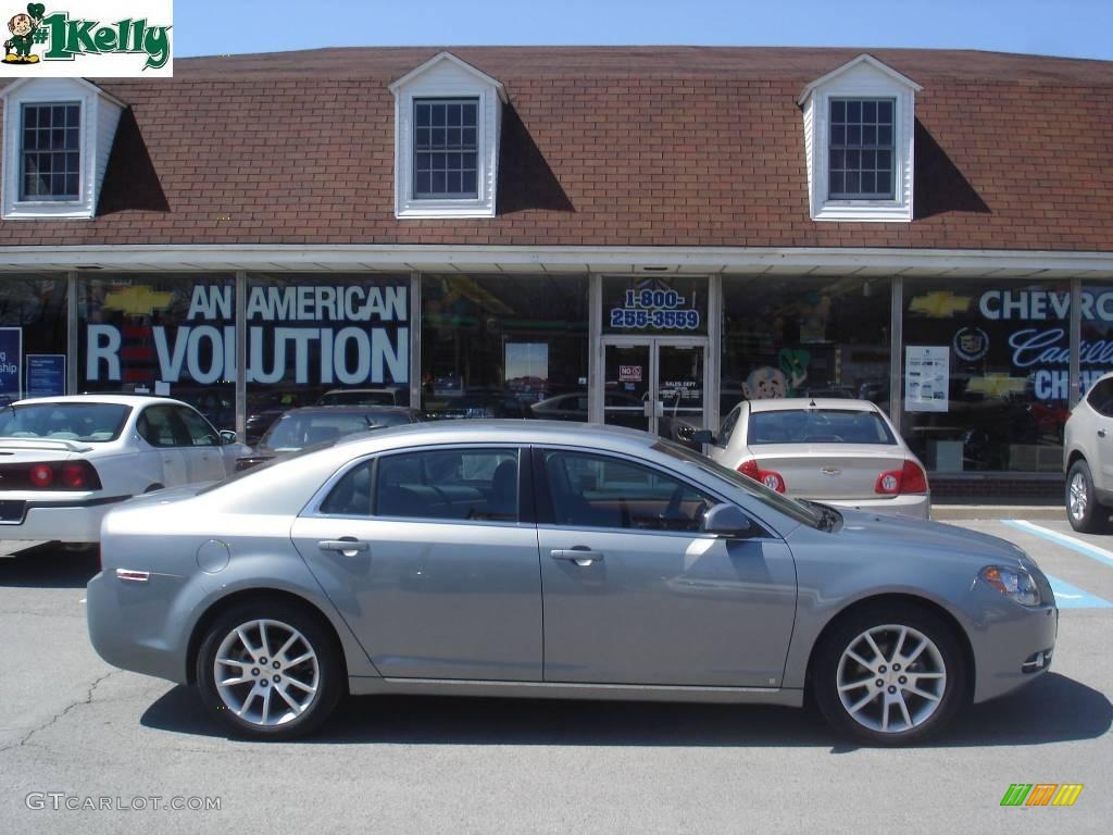 2009 Malibu LTZ Sedan - Golden Pewter Metallic / Ebony/Brick photo #1