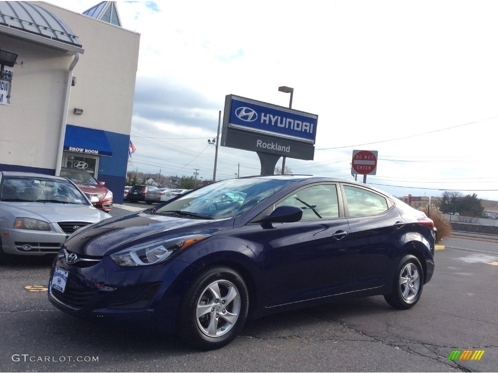 Blue Hyundai Elantra