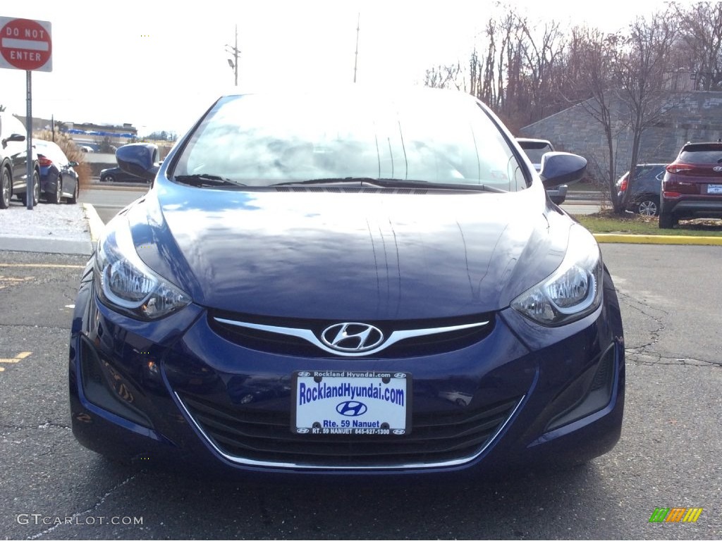 2014 Elantra SE Sedan - Blue / Gray photo #2