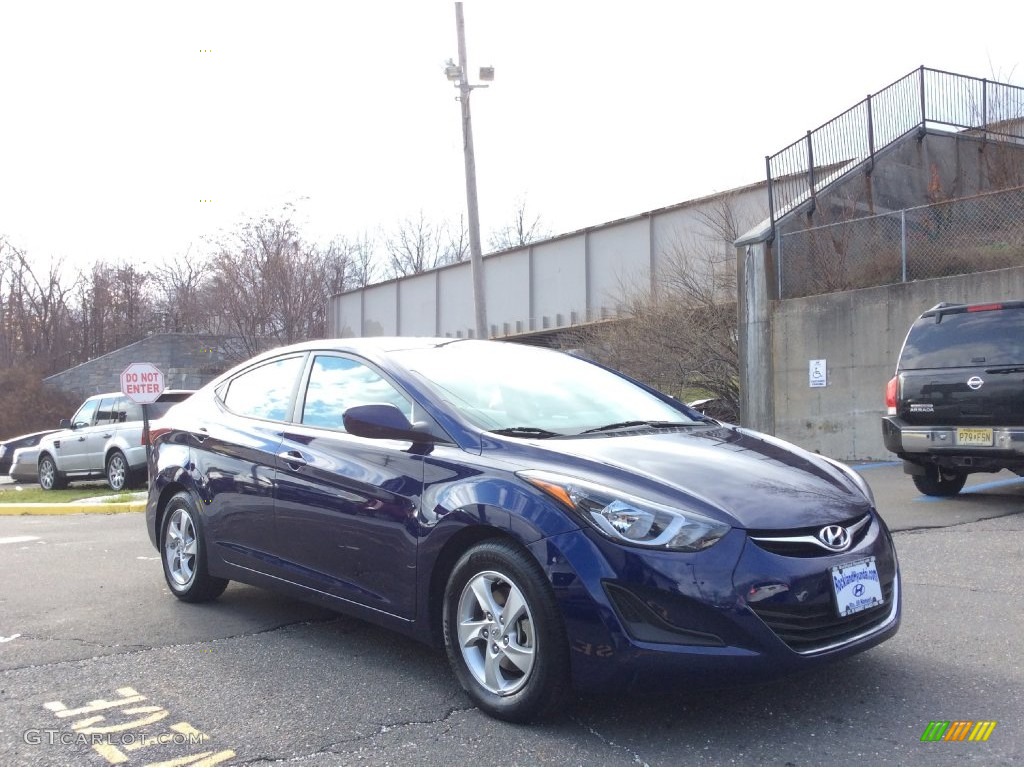 2014 Elantra SE Sedan - Blue / Gray photo #3