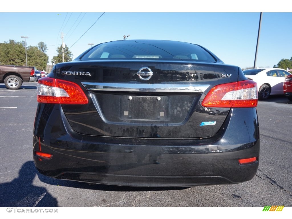 2014 Sentra SV - Super Black / Charcoal photo #6