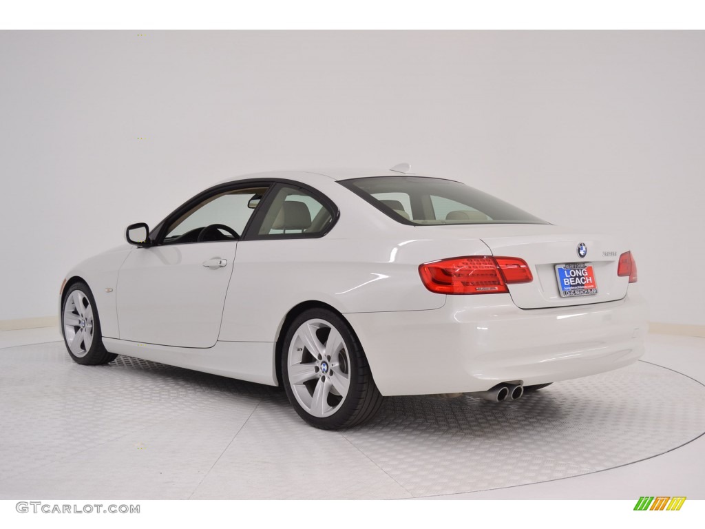 2011 3 Series 328i Coupe - Mineral White Metallic / Cream Beige photo #5