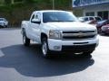 2009 Summit White Chevrolet Silverado 1500 LTZ Extended Cab 4x4  photo #2