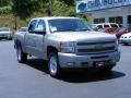 2009 Silver Birch Metallic Chevrolet Silverado 1500 LTZ Crew Cab 4x4  photo #3