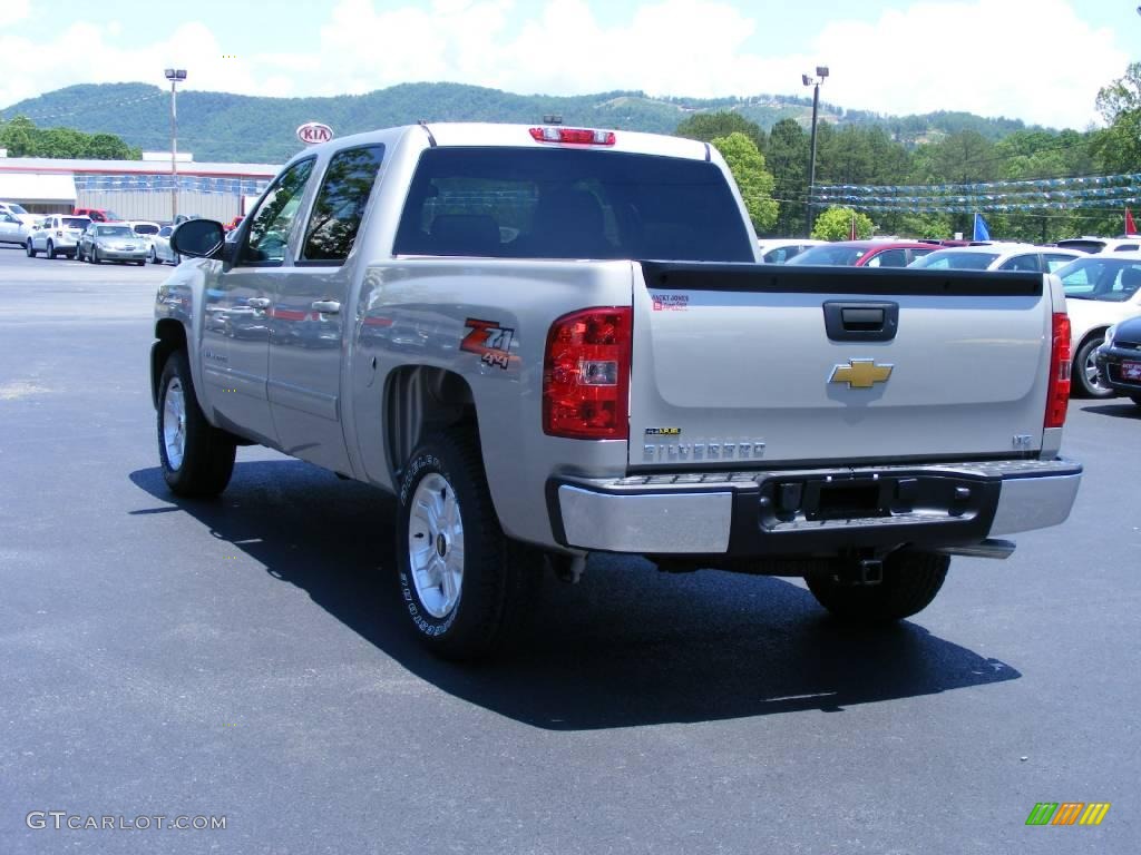 2009 Silverado 1500 LTZ Crew Cab 4x4 - Silver Birch Metallic / Ebony photo #6