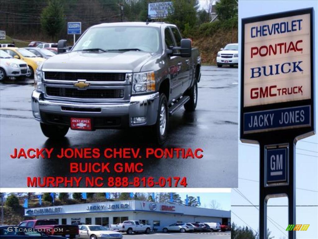 2009 Silverado 2500HD LTZ Crew Cab 4x4 - Graystone Metallic / Light Titanium/Ebony photo #1