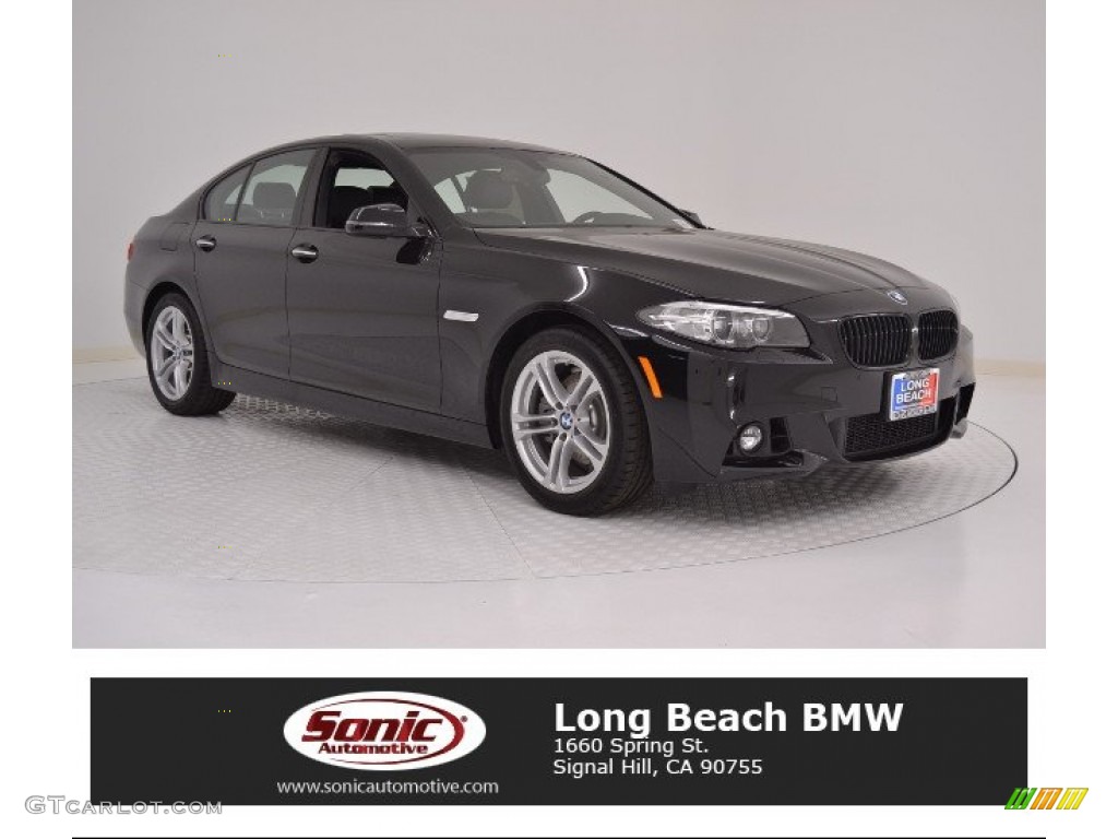 2016 5 Series 528i Sedan - Jet Black / Black photo #1